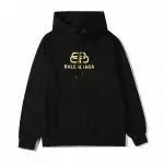 balenciaga embroidered sweater fr hoodie hiver noir